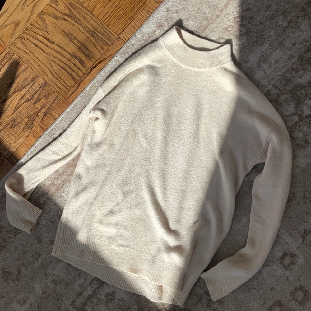 Cream Turtle neck sweater